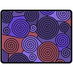 Blue and red hypnoses  Fleece Blanket (Large)  80 x60  Blanket Front