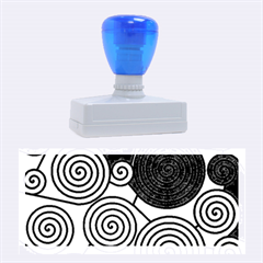 Blue And Red Hypnoses  Rubber Stamps (large) by Valentinaart