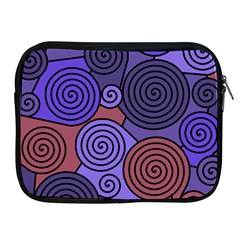 Blue And Red Hypnoses  Apple Ipad 2/3/4 Zipper Cases by Valentinaart