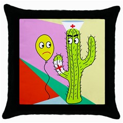 Health Insurance  Throw Pillow Case (black) by Valentinaart