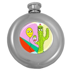 Health Insurance  Round Hip Flask (5 Oz) by Valentinaart