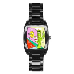 Health Insurance  Stainless Steel Barrel Watch by Valentinaart