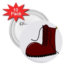 Boot 2 25  Buttons (10 Pack)  by Valentinaart