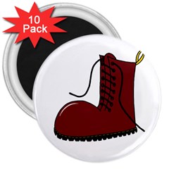 Boot 3  Magnets (10 Pack)  by Valentinaart