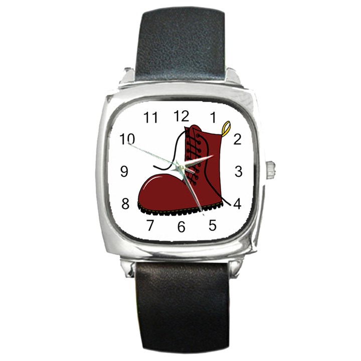 Boot Square Metal Watch