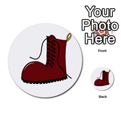 Boot Multi-purpose Cards (round)  by Valentinaart