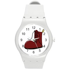 Boot Round Plastic Sport Watch (m) by Valentinaart