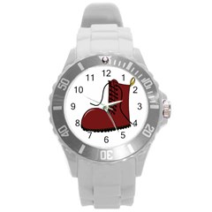 Boot Round Plastic Sport Watch (l) by Valentinaart