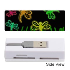 Neon Dragonflies Memory Card Reader (stick) 