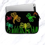 Neon dragonflies Apple iPad Mini Zipper Cases Front