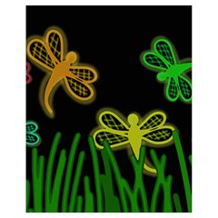 Neon Dragonflies Drawstring Bag (small)