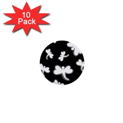 White dragonflies 1  Mini Buttons (10 pack) 