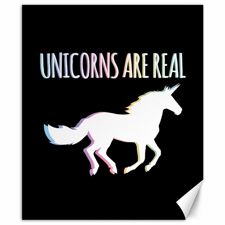 Unicorns are Real Canvas 8  x 10 