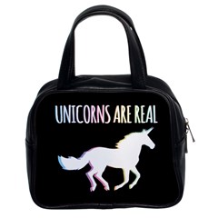 Unicorns Are Real Classic Handbags (2 Sides) by TanyaDraws