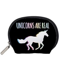 Unicorns Are Real Accessory Pouches (small)  by TanyaDraws