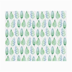 Green Watercolour Leaves Pattern Small Glasses Cloth