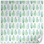 Green Watercolour Leaves Pattern Canvas 16  x 16   15.2 x15.41  Canvas - 1