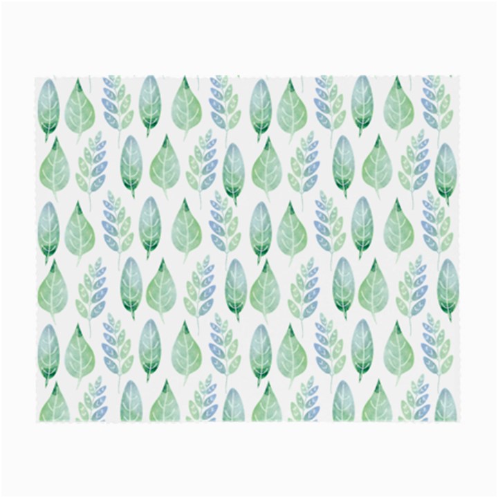 Green Watercolour Leaves Pattern Small Glasses Cloth (2-Side)