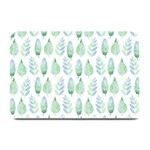 Green Watercolour Leaves Pattern Plate Mats 18 x12  Plate Mat