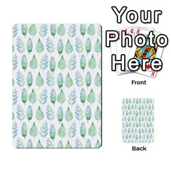 Green Watercolour Leaves Pattern Multi-purpose Cards (rectangle) 