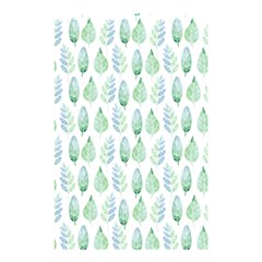 Green Watercolour Leaves Pattern Shower Curtain 48  X 72  (small) 