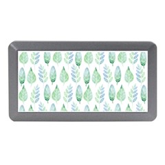 Green Watercolour Leaves Pattern Memory Card Reader (mini) by TanyaDraws