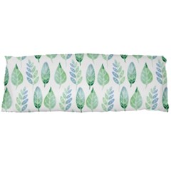 Green Watercolour Leaves Pattern Body Pillow Case Dakimakura (two Sides)