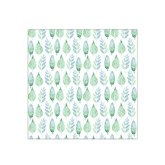 Green Watercolour Leaves Pattern Satin Bandana Scarf