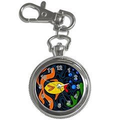 Yellow Fish Key Chain Watches by Valentinaart