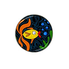 Yellow Fish Hat Clip Ball Marker (4 Pack) by Valentinaart