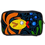 Yellow fish Toiletries Bags Front