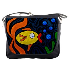 Yellow Fish Messenger Bags