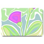 Purple flowers Large Doormat  30 x20  Door Mat