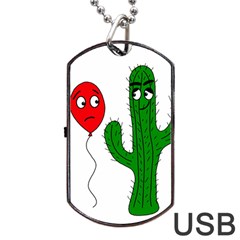 Impossible Love  Dog Tag Usb Flash (two Sides)  by Valentinaart