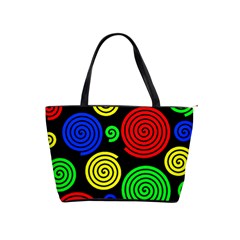 Colorful Hypnoses Shoulder Handbags by Valentinaart