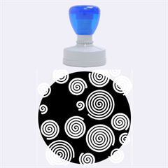 Colorful Hypnoses Rubber Round Stamps (large) by Valentinaart