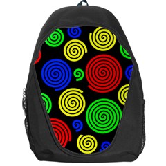 Colorful Hypnoses Backpack Bag by Valentinaart