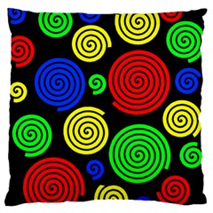 Colorful Hypnoses Standard Flano Cushion Case (one Side) by Valentinaart