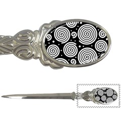 Black And White Hypnoses Letter Openers by Valentinaart