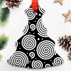 Black And White Hypnoses Ornament (christmas Tree)