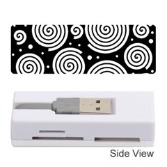 Black And White Hypnoses Memory Card Reader (stick)  by Valentinaart