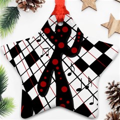 On The Dance Floor  Ornament (star)  by Valentinaart