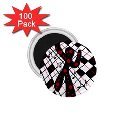 On The Dance Floor  1 75  Magnets (100 Pack)  by Valentinaart