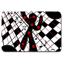 On The Dance Floor  Large Doormat  by Valentinaart