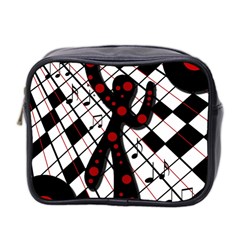 On The Dance Floor  Mini Toiletries Bag 2-side by Valentinaart