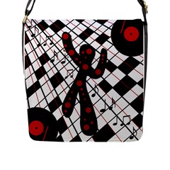 On The Dance Floor  Flap Messenger Bag (l)  by Valentinaart