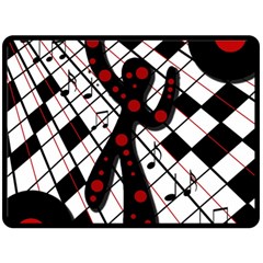 On The Dance Floor  Double Sided Fleece Blanket (large) 