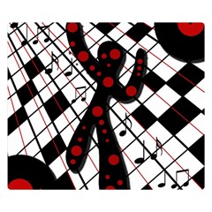 On The Dance Floor  Double Sided Flano Blanket (small)  by Valentinaart