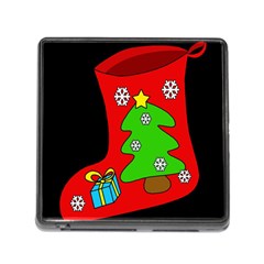 Christmas Sock Memory Card Reader (square) by Valentinaart