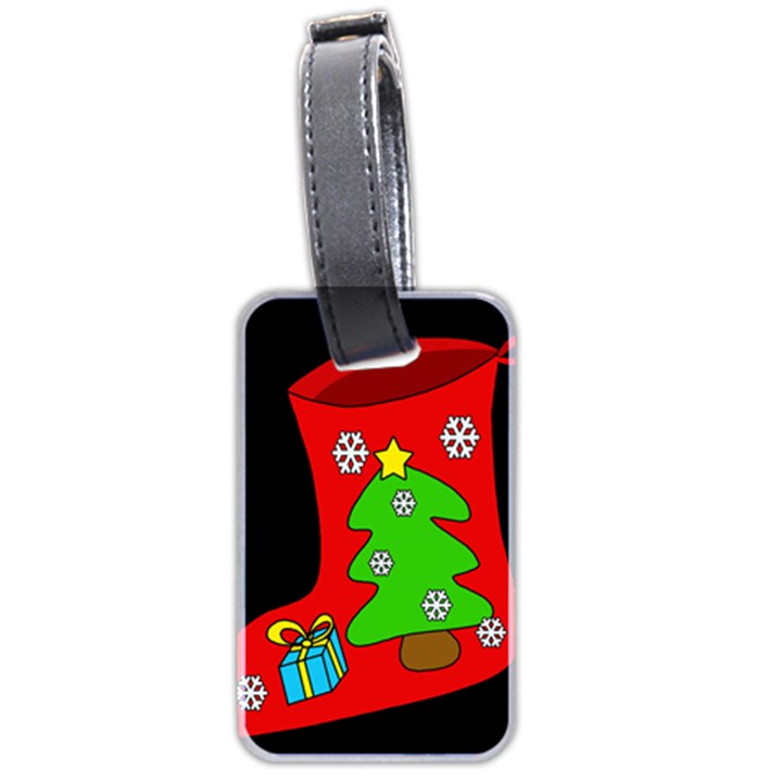 Christmas sock Luggage Tags (Two Sides)